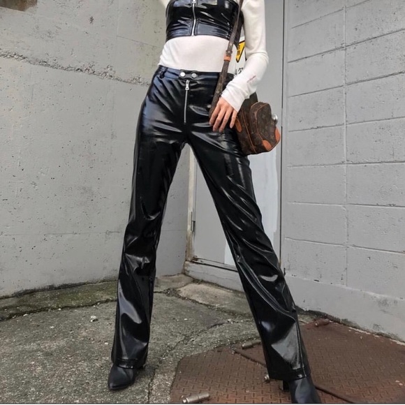 i am gia patent leather pants